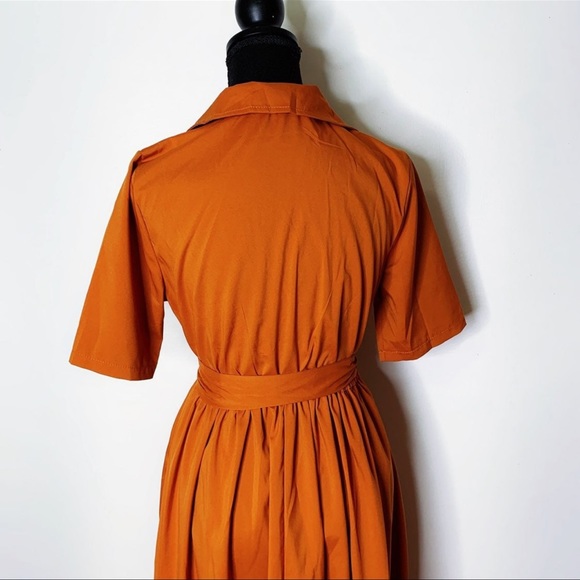 Burnt orange dress - Picture 4 of 5